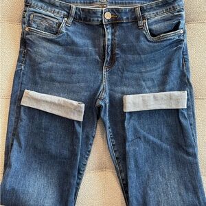 Kut from the Kloth Dark Blue Boyfriend Ankle Jeans